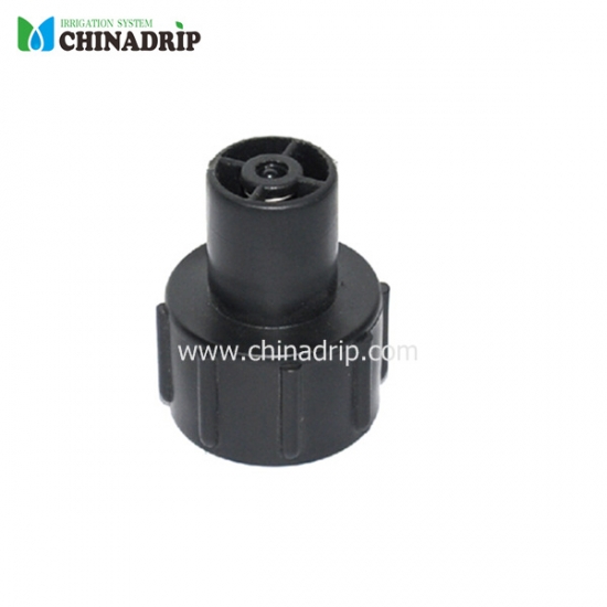 pe tubing end part flush valve