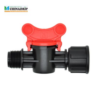 male female thread mini valve connector for LDPE pipe