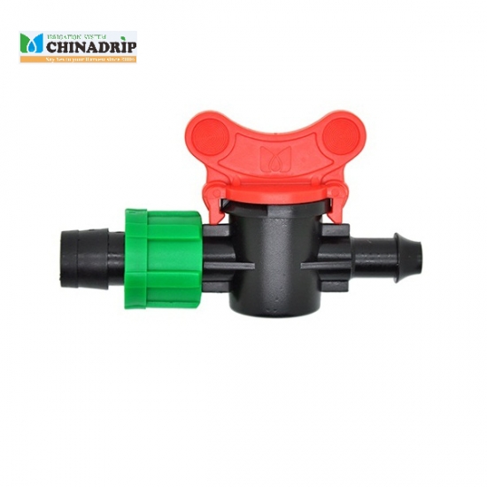 drip tape offtake valve with lock nut